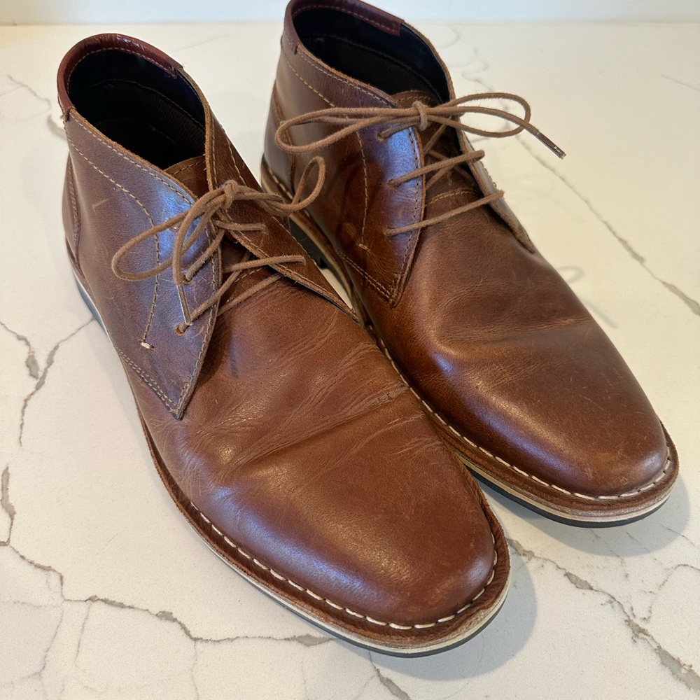 Men’s leather Steve Madden boots 9.5